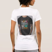 Hoop smeedt een nieuw begin t-shirt (Achterkant)
