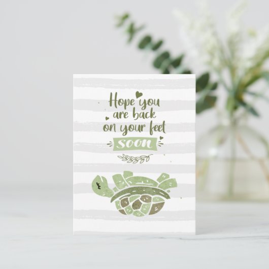 Hoop snel dat je terug bent op Feet Funny Briefkaart (Staand voorkant)