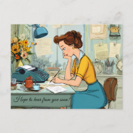 Hoop snel van je te horen! Briefkaart