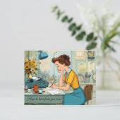 Hoop snel van je te horen! Briefkaart (Staand voorkant)