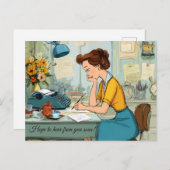 Hoop snel van je te horen! Briefkaart (Voorkant / Achterkant)