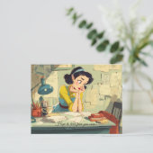 Hoop snel van je te horen! Briefkaart (Staand voorkant)