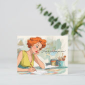 Hoop snel van je te horen! Briefkaart (Staand voorkant)