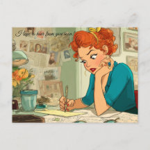 Hoop snel van je te horen! Briefkaart