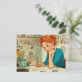 Hoop snel van je te horen! Briefkaart (Staand voorkant)