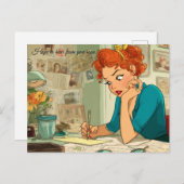 Hoop snel van je te horen! Briefkaart (Voorkant / Achterkant)