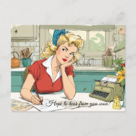 Hoop snel van je te horen! Briefkaart