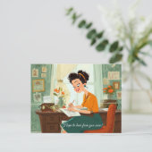 Hoop snel van je te horen! Briefkaart (Staand voorkant)