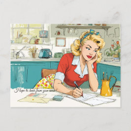 Hoop snel van je te horen! Briefkaart