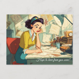 Hoop snel van je te horen! Briefkaart