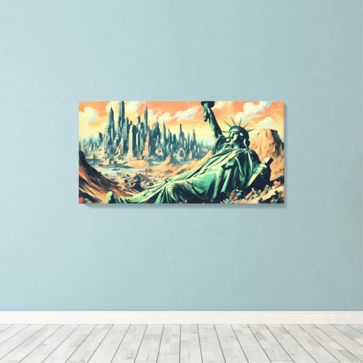 HOOP STAAT 5 CANVAS AFDRUK (Insitu (Houten vloer))