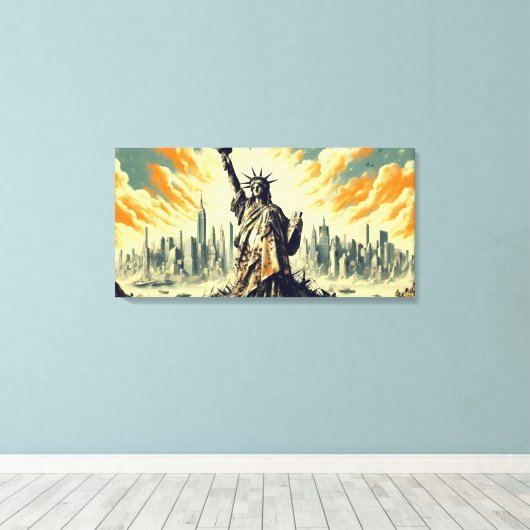 HOOP STAAT 6 CANVAS AFDRUK (Insitu (Houten vloer))