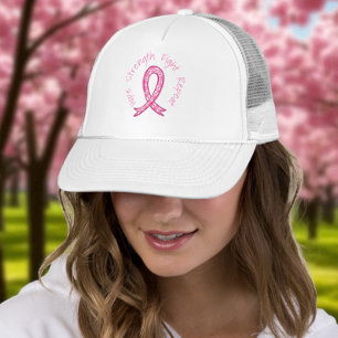 Hoop Sterkte Strijd Herhaal Roze Lint Strijders Trucker Pet