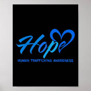 Hoop Stop Mensenhandel Bewustzijn Anti-Modern Poster