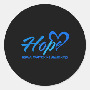 Hoop Stop Mensenhandel Bewustzijn Anti-Modern Ronde Sticker