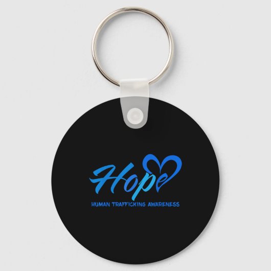 Hoop Stop Mensenhandel Bewustzijn Anti-Modern Sleutelhanger (Voorkant)