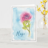 Hoop - Stuur bemoediging, gedachten en gebeden Kaart (Gele Bloem)