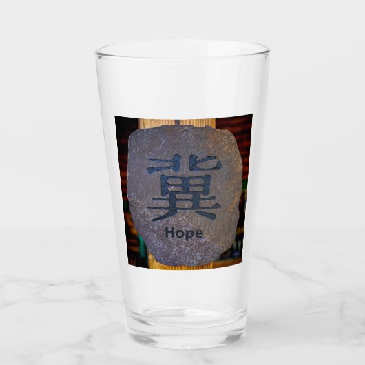 Hoop Symbool Glas (Voorkant)