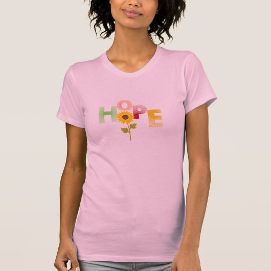 Hoop T-shirt – Inspireer & blijf positief (Voorkant)