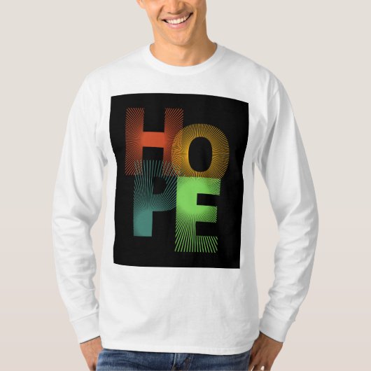 "Hoop T-shirt - Verspreid positiviteit" (Voorkant)