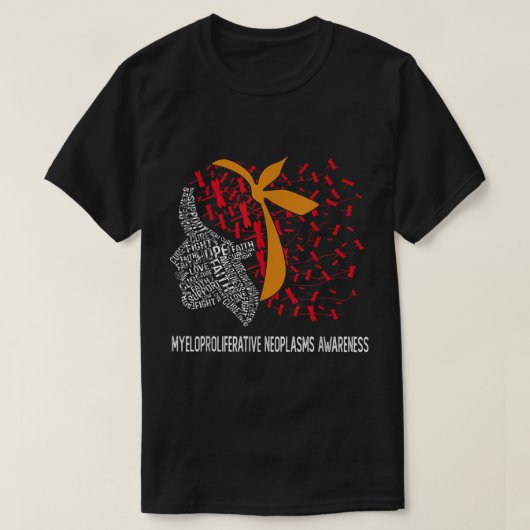 Hoop tegen myeloproliferatieve neoplasmata t-shirt (Design voorkant)