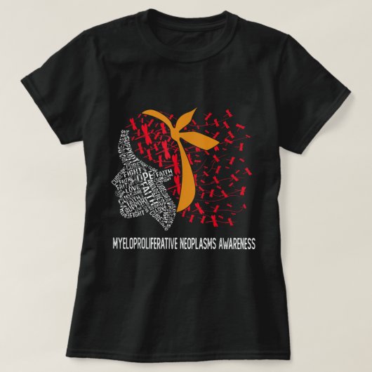 Hoop tegen myeloproliferatieve neoplasmata t-shirt (Design voorkant)