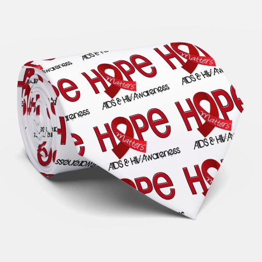 Hoop telt 2 aids stropdas (Opgerold)