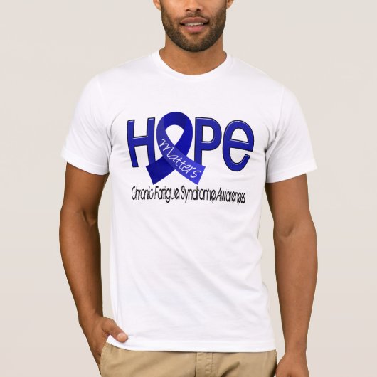 Hoop telt 2 CFS chronisch vermoeidheidssyndroom T-shirt (Voorkant)