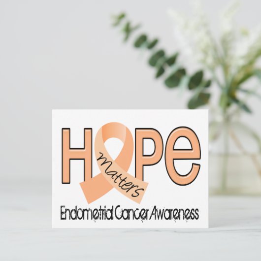 Hoop telt 2 endometriumkanker briefkaart (Staand voorkant)