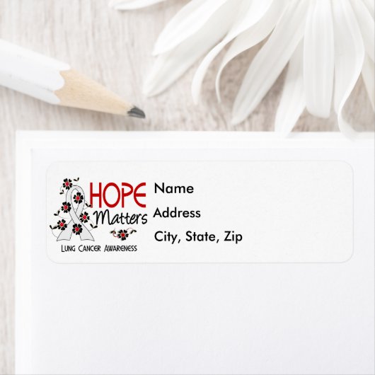 Hoop telt 3 longkanker etiket (Insitu)