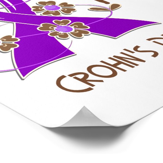 Hoop telt 3 ziekte van Crohn Poster (Hoek)