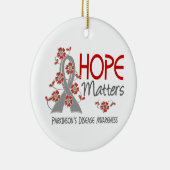 Hoop telt 3 ziekte van Parkinson Keramisch Ornament (Rechts)