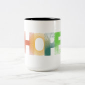 hoop tweekleurige koffiemok (Center)