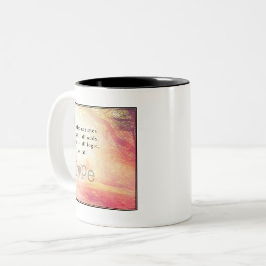 Hoop Tweekleurige Koffiemok (Voorkant links)