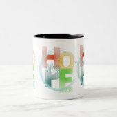 hoop tweekleurige koffiemok (Center)