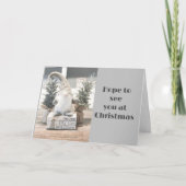 **HOOP U TE ZIEN OP CHRISTMAS** FEESTDAGEN KAART (Voorkant)