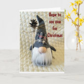 **HOOP U TE ZIEN OP CHRISTMAS** KAART (Gele Bloem)