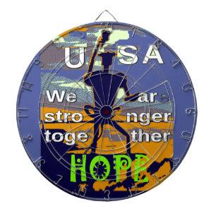 Hoop USA Wij zijn samen sterker Inspirerend Dartbord