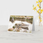 HOOP UW BIEDDAG GELIJK IS AAN EEN PICNISCHE AUTO KAART (Gele Bloem)