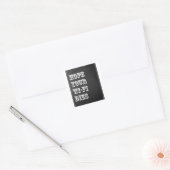 Hoop uw Wi-Fi-schijven Vierkante Sticker (Envelop)