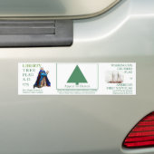 Hoop van de Hemelse Vlag van de Liberty Tree in Wa Bumpersticker (Op auto)