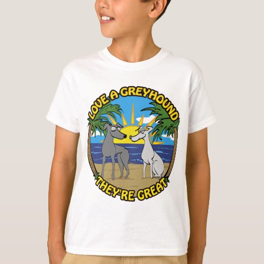 HOOP VAN EEN GREYHOUND DAT ZE GROOT ZIJN T-SHIRT (Voorkant)