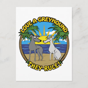 HOOP VAN EEN GREYHOUND DAT ZE REGEL! BRIEFKAART