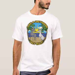 HOOP VAN EEN GREYHOUND DAT ZE REGEL! T-SHIRT