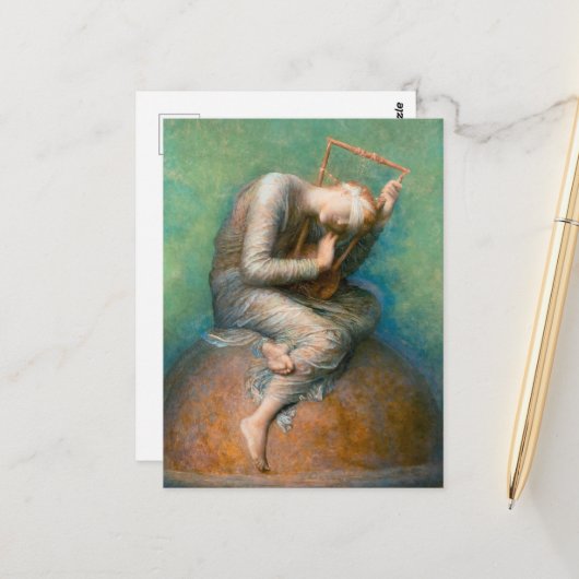 Hoop van George Frederic Watts Briefkaart (Voorkant / Achterkant in situ)