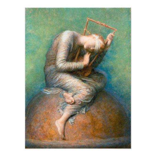 Hoop van George Frederic Watts Foto Afdruk (Voorkant)