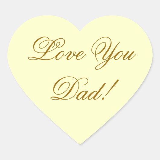 HOOP VAN JE DAD HART STICKER (Voorkant)