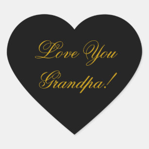 HOOP VAN JE GRANDPA HART STICKER