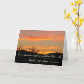 Hoop van Sunrise Quote Kaart (Gele Bloem)