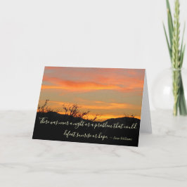 Hoop van Sunrise Quote Kaart